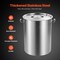 Stainless Steel Stockpot with Basket Lid and Handle for Boiling Steaming or Frying